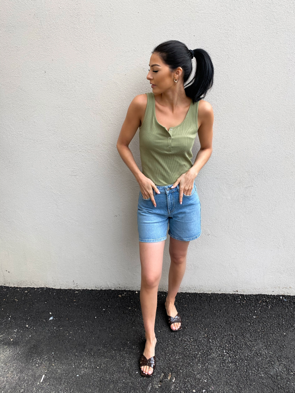 Rolla tank top - dried herb - Image 2