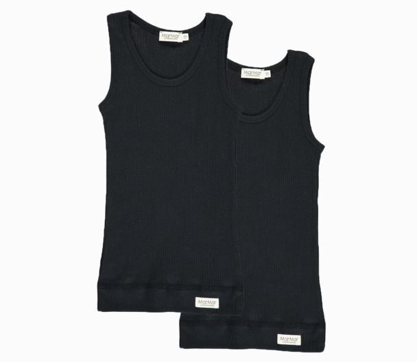 Singlet 2-pk - Black - Image 1