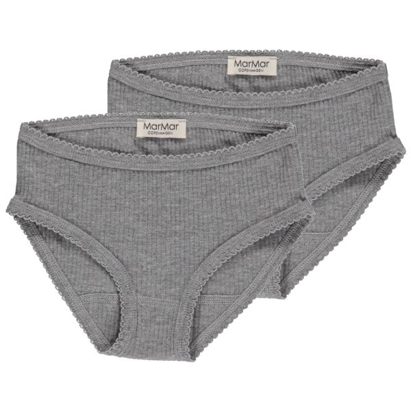 MARMAR - PANTIES GIRL 2-PK GREY MELANGE