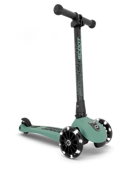 SCOOT & RIDE - SPARKESYKKEL HIGHWAYKICK 3 LED FOREST