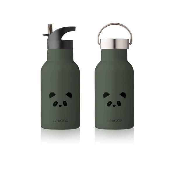 LIEWOOD - ANKER DRIKKEFLASKE PANDA HUNTER GREEN