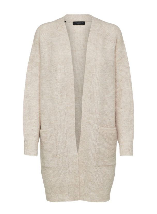 Lulu Knit Long Cardigan - Birch - Image 3