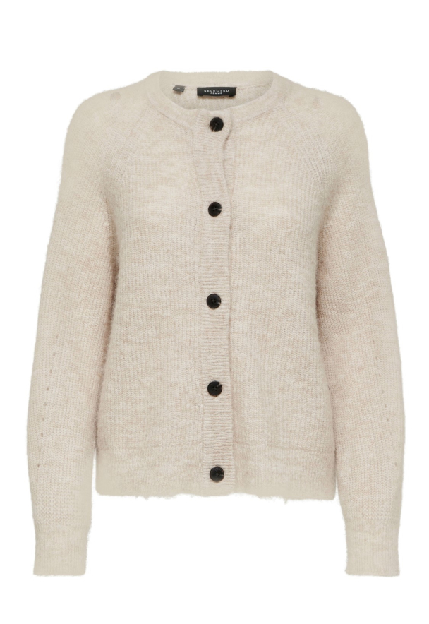 Lulu Knit Short Cardigan - Birch - Image 4