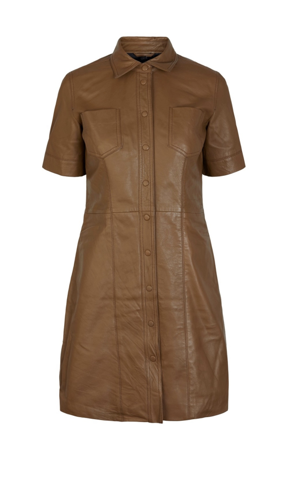 Livana Shirt Leather Dress - Image 2