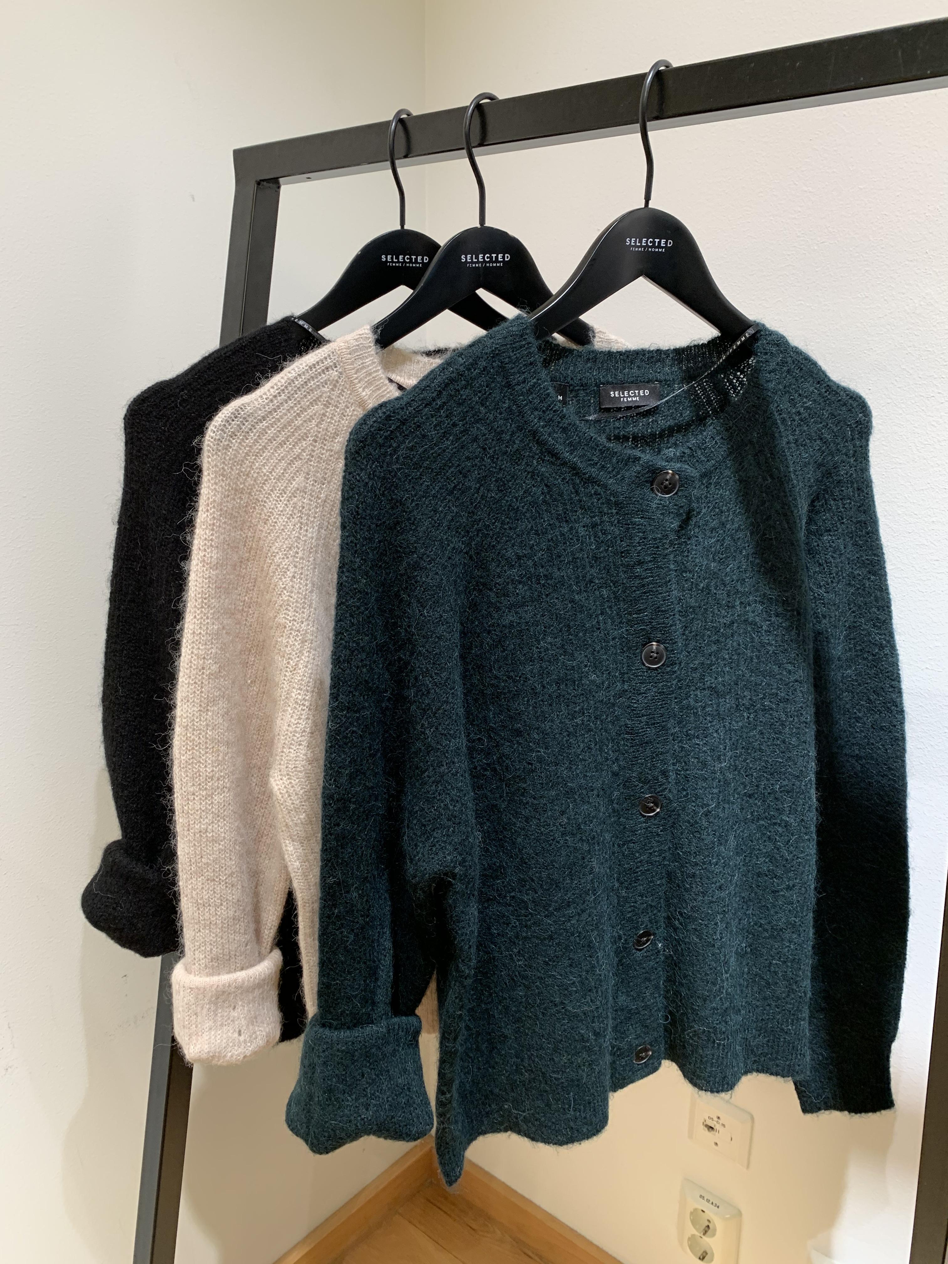 selected femme lulu knit short cardigan