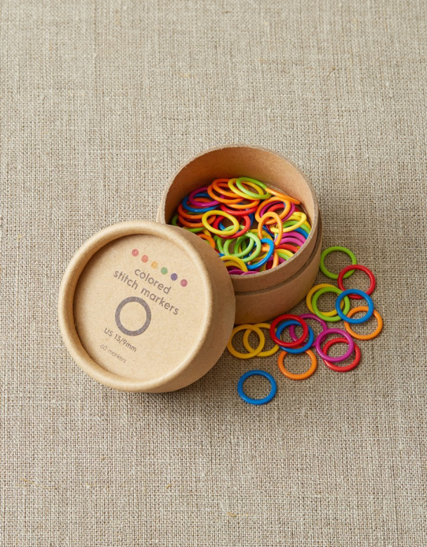 Colored Ring Stitch Markers - CocoKnits - Image 1