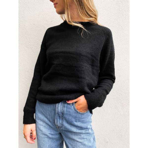 Lulu Knit O-Neck - Black