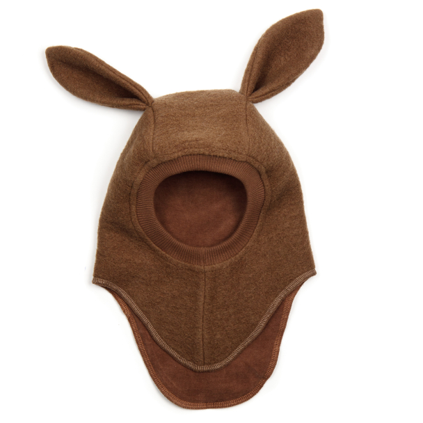 Balaclava Ears Wool - Mole