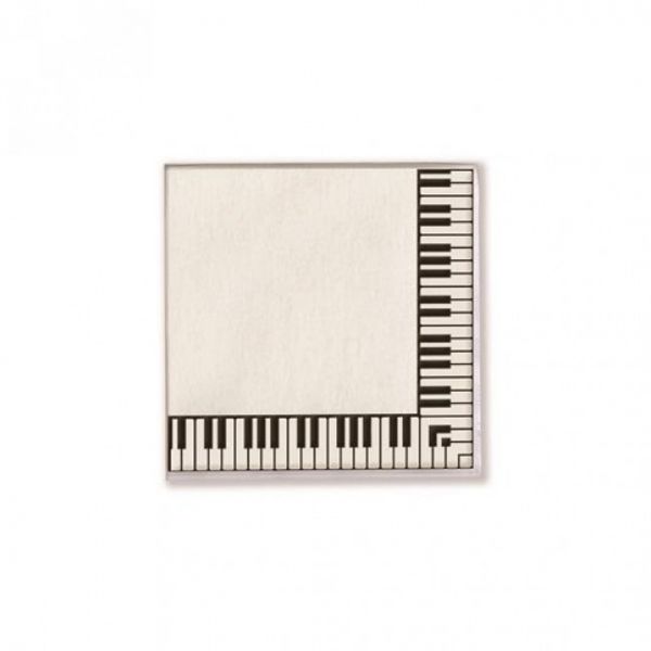 Servietter med keyboardmotiv 25x25cm
