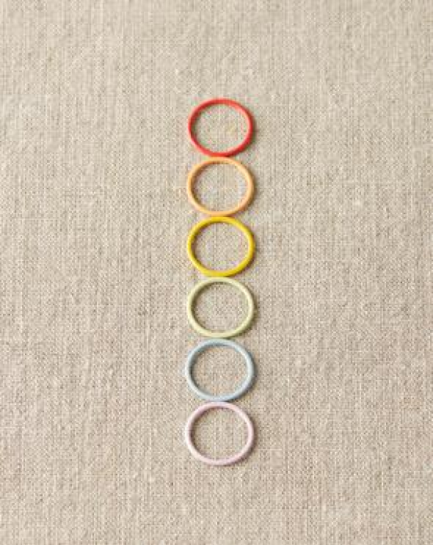 Colored Ring Stitch Markers Jumbo - CocoKnits - Image 2