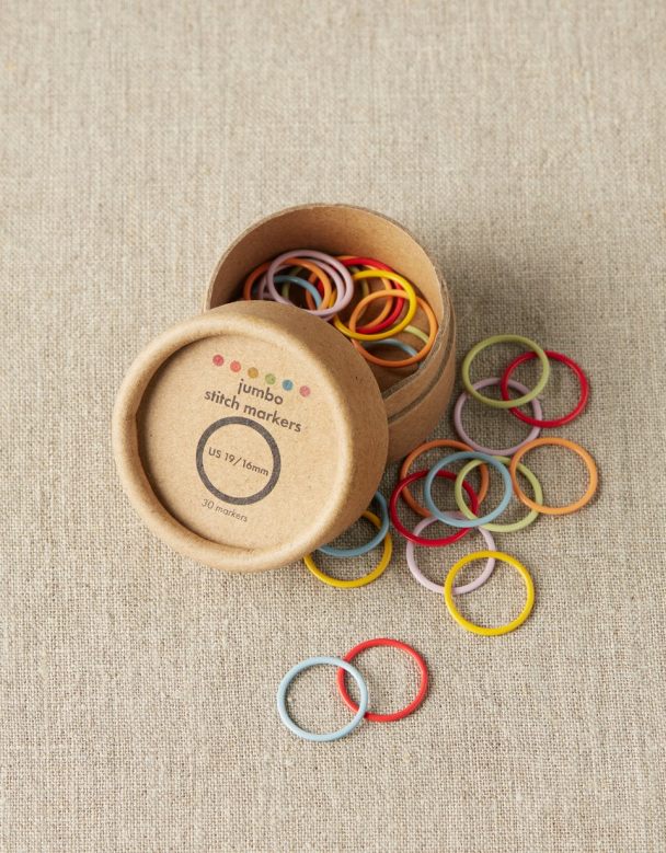 Colored Ring Stitch Markers Jumbo - CocoKnits - Image 1