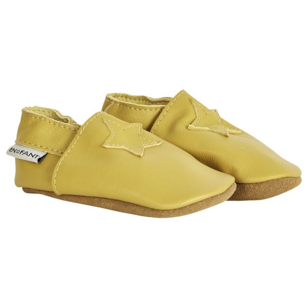 EN FANT - SKINNTØFLER STJERNE YELLOW