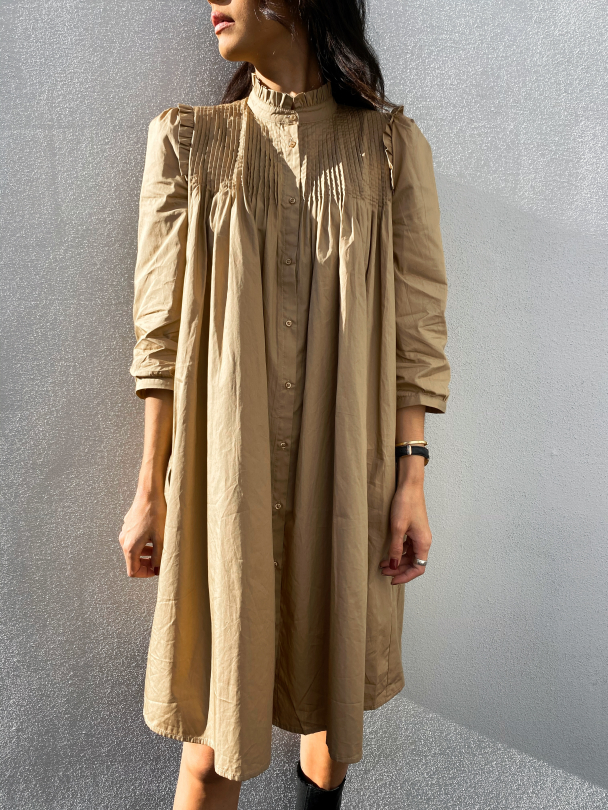 Robbia 3/4 Dress - Tannin - Image 1