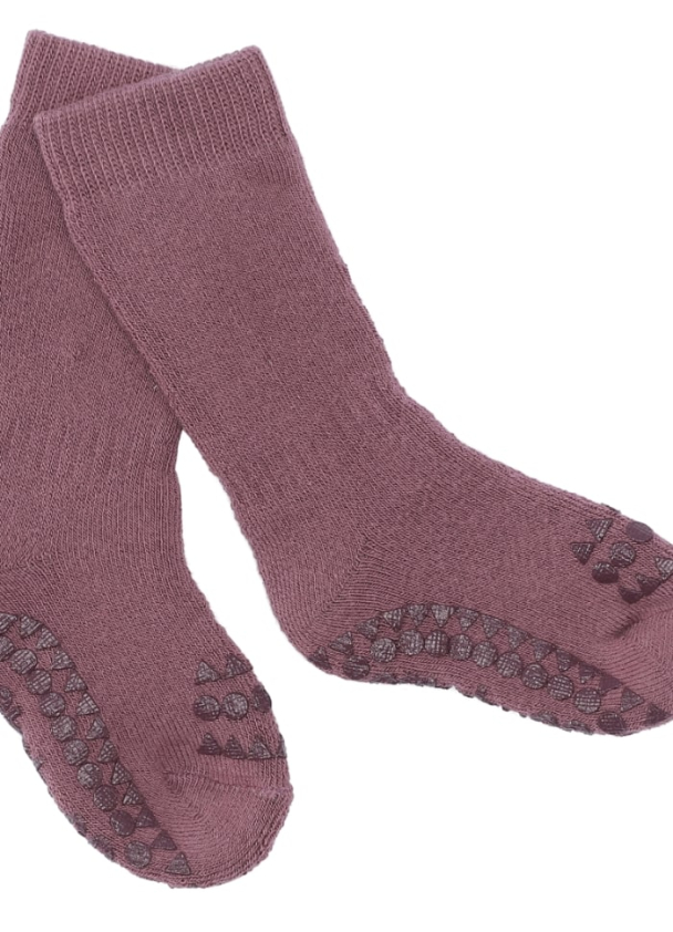 Non-Slip Socks - Misty Plum
