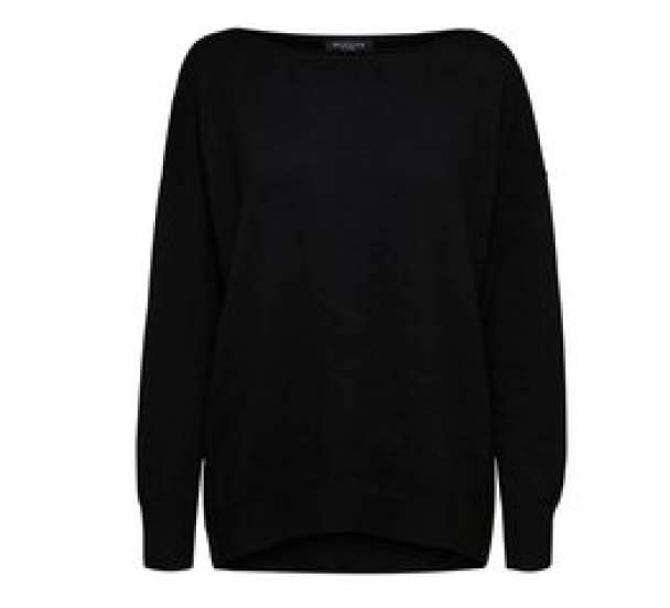 Inka Cashmere Knit Boatneck - Black  - Image 2