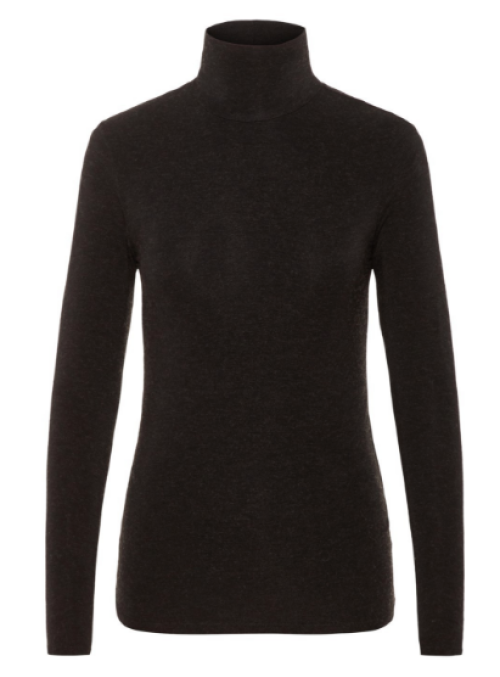 Woola Highneck Top - Black 