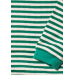 Body grønn/hvite striper - Little Green Radicals - Fairtraide
