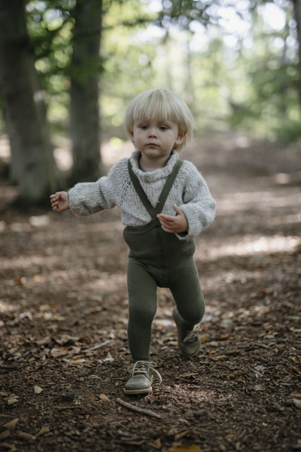 Tights Footed - Olive - Image 2
