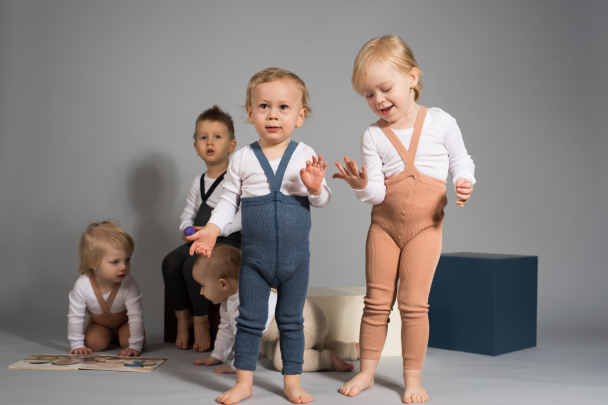 Footless Tights - Steel Blue Blend - Image 2