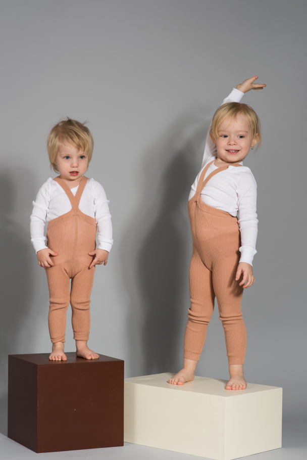 Footless Tights - Light Brown - Image 3