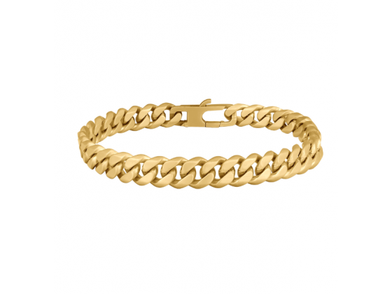 SON bracelet STEEL brushed - IPGold