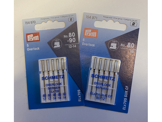 Overlock nåler Schmetz fra Prym 