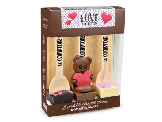 Love Collection, set with  3 Hot Chocolates 