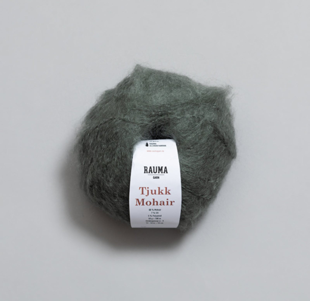 Tjukk Mohair 243 Vintermose - Rauma Garn