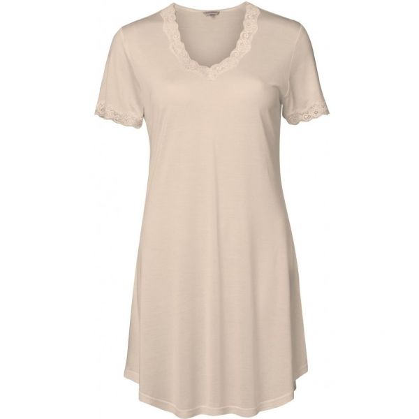 Lady Avenue Silk Jersey Nightgown S/S