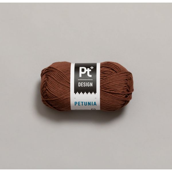 Petunia 242 Rødbrun - Rauma Garn