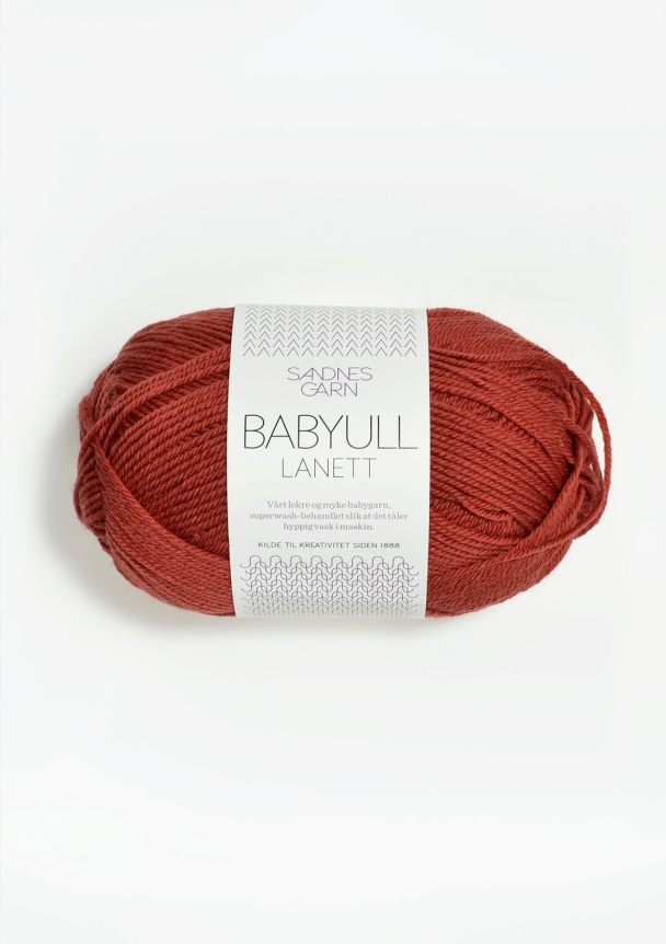 Babyull Lanett - 4035 Mørk Terrakotta - Sandnes Garn