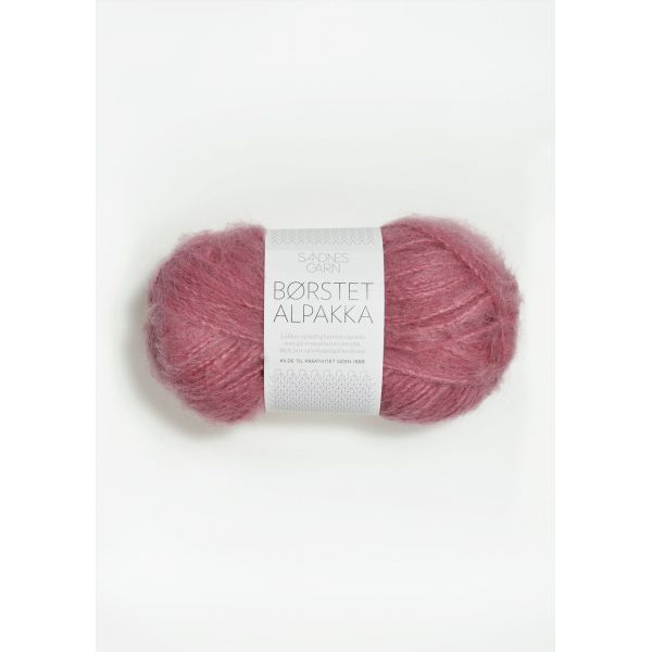 Børstet Alpakka 4324 Varm Rosa  - Sandnes Garn