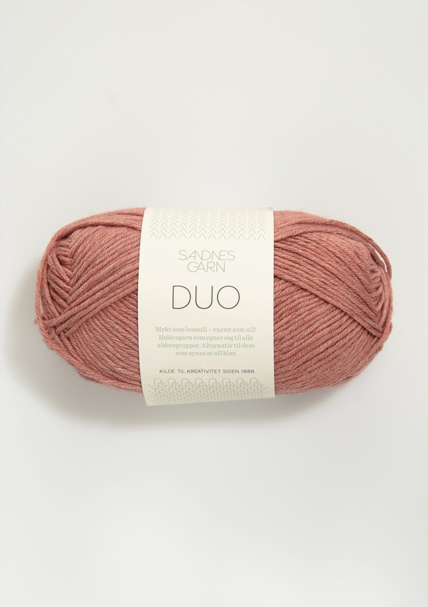 Duo 4344 Mørk Pudderrosa  - Sandnes Garn