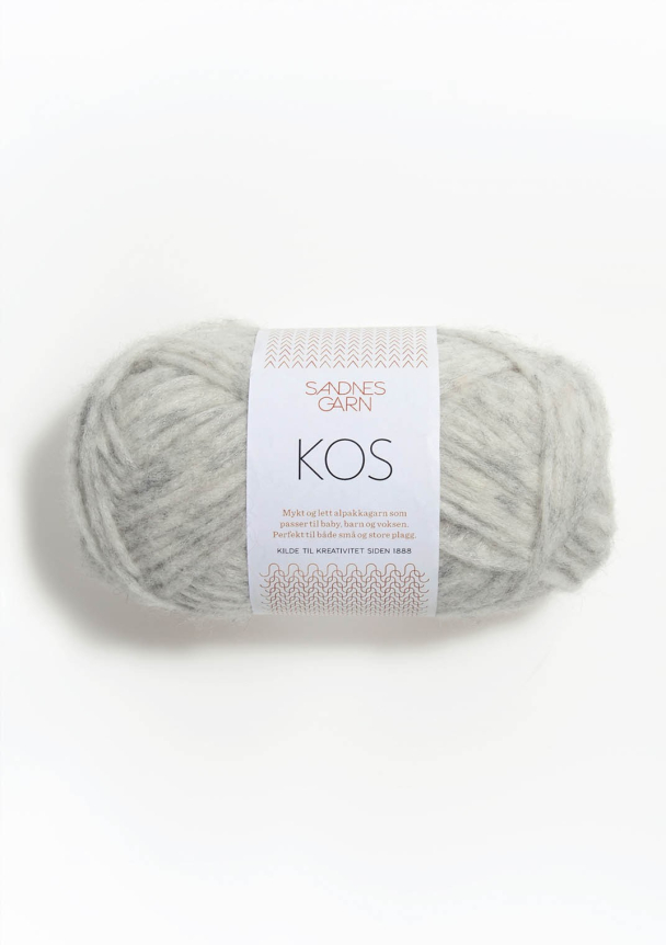 Kos 1021 Lys gråmelert  - Sandnes Garn