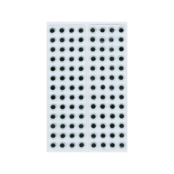 Øyne selvklebende – 8mm – 104stk