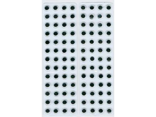 Øyne selvklebende – 8mm – 104stk