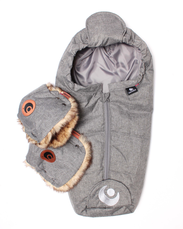 Mini Muffs Basic - Grey Melange - Image 2