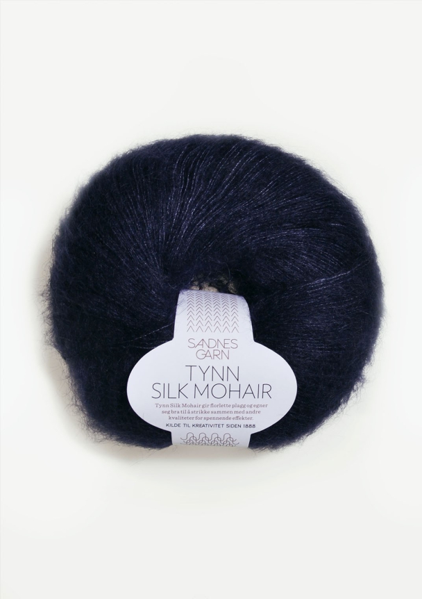Tynn Silk Mohair 5581 Dyp Marine - Sandnes Garn
