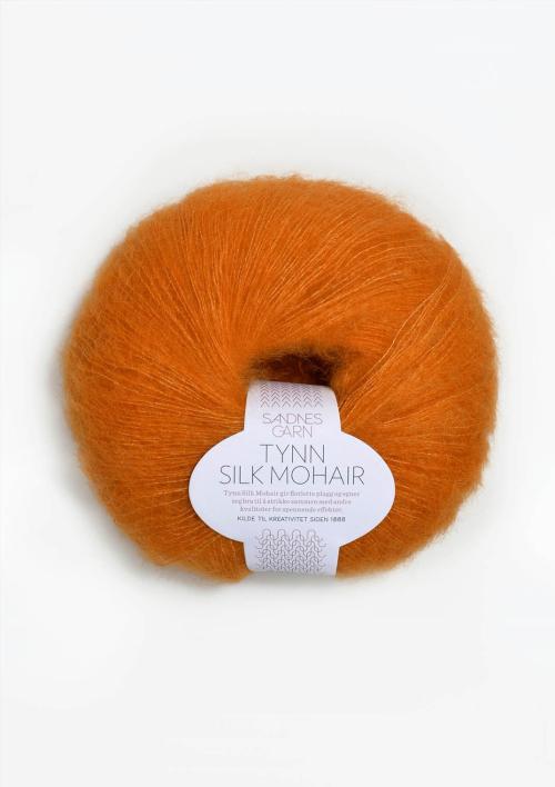 Tynn Silk Mohair 3818 Oransje - Sandnes Garn