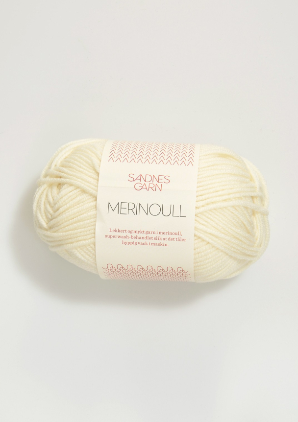 Merinoull 1002 Hvit - Sandnes Garn