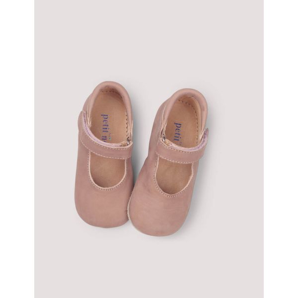 PETIT NORD - BALLERINA VELCRO OLD ROSE