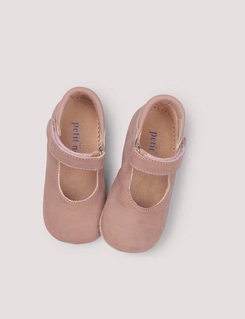 PETIT NORD - BALLERINA VELCRO OLD ROSE