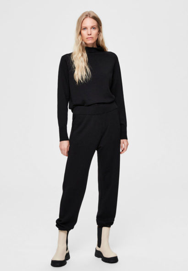 Sandra Knit T-Neck - Black - Image 3