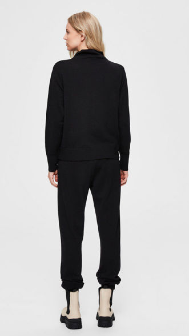 Sandra Knit T-Neck - Black - Image 5