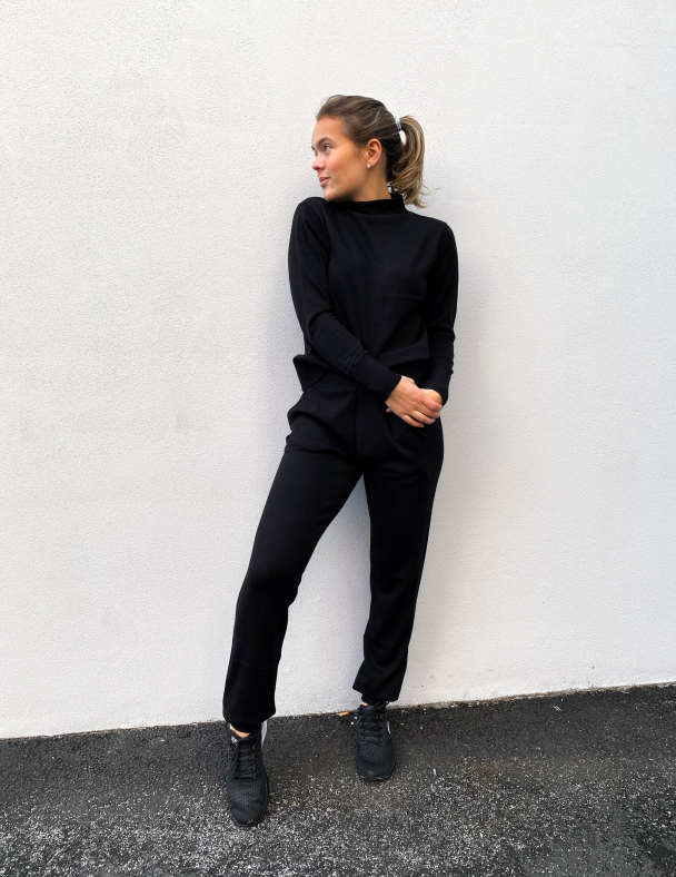 Sandra Knit T-Neck - Black - Image 6