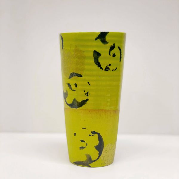 Keramikk-krus - Limegrønn/Sort