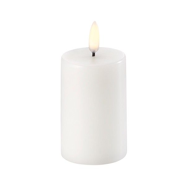 Led pilar candle-ivory5x7,5cm