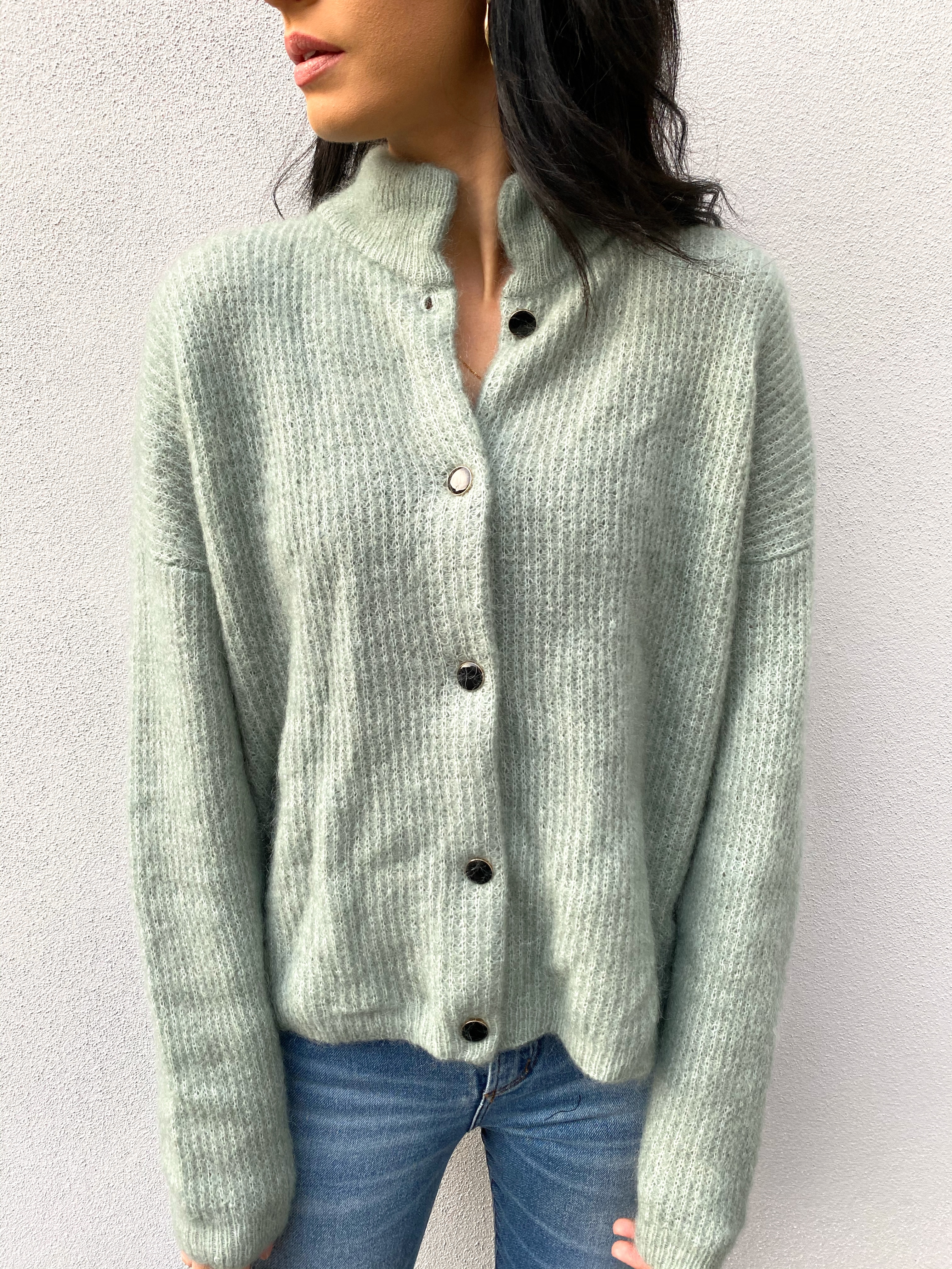 gestuz debbie short cardigan
