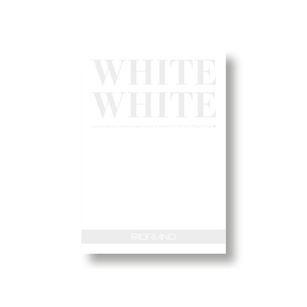 Fabriano White White – blokk 300g – A4
