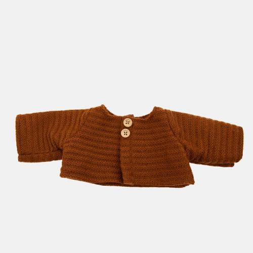 OLLI ELLA - DINKUM DOLLS CARDIGAN CHESTNUT